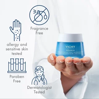 کرم آبرسان ویشی VICHY AQUALIA THERMAL حجم 50 میلی‌لیتر